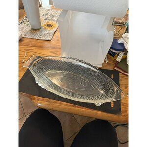 USA Glasbake 1960s - Fish-Shaped Dish/Platter/Baking/Serving Tray